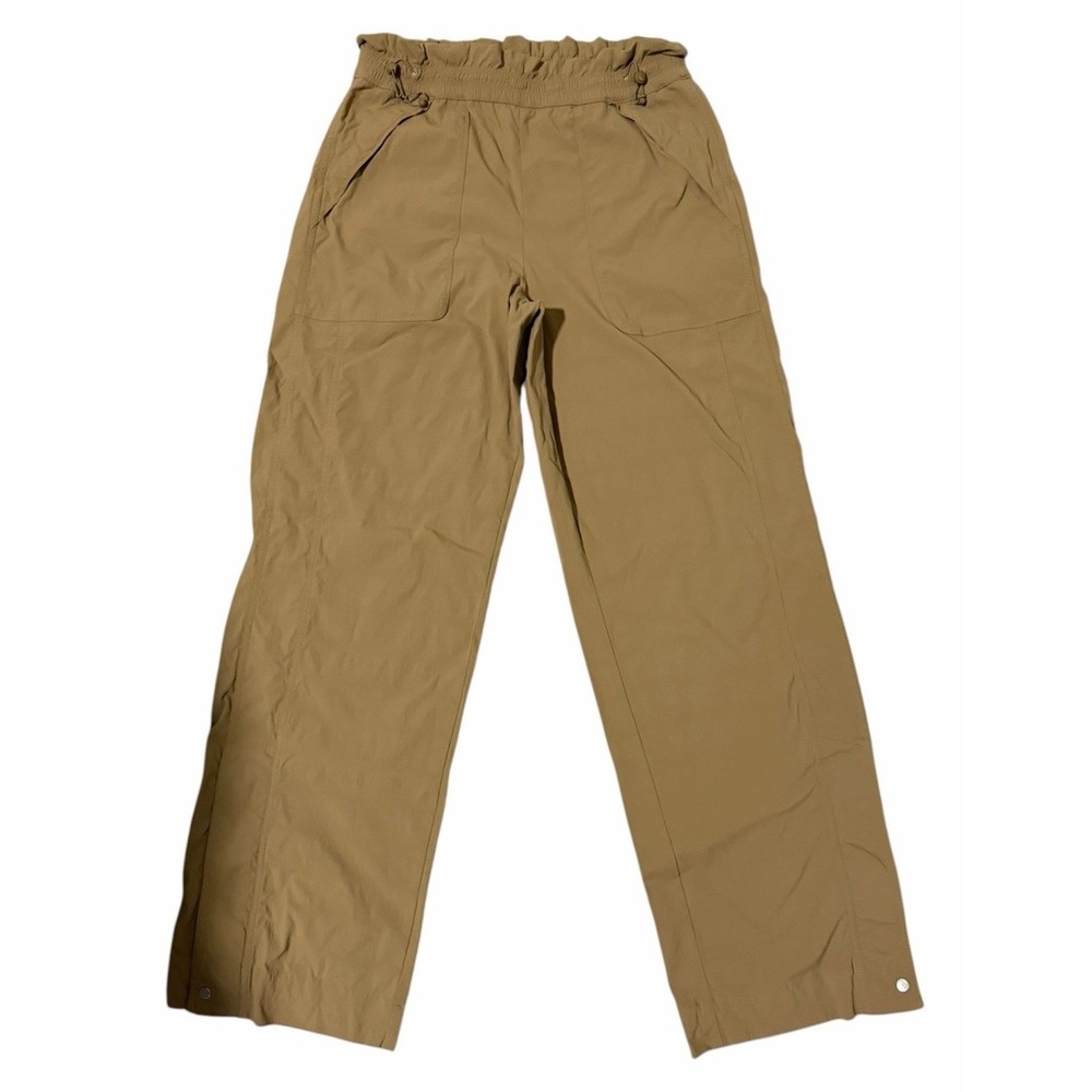 Athleta High Rise Trekkie Parachute Pants Tan Brown Women's Size 8 Tall